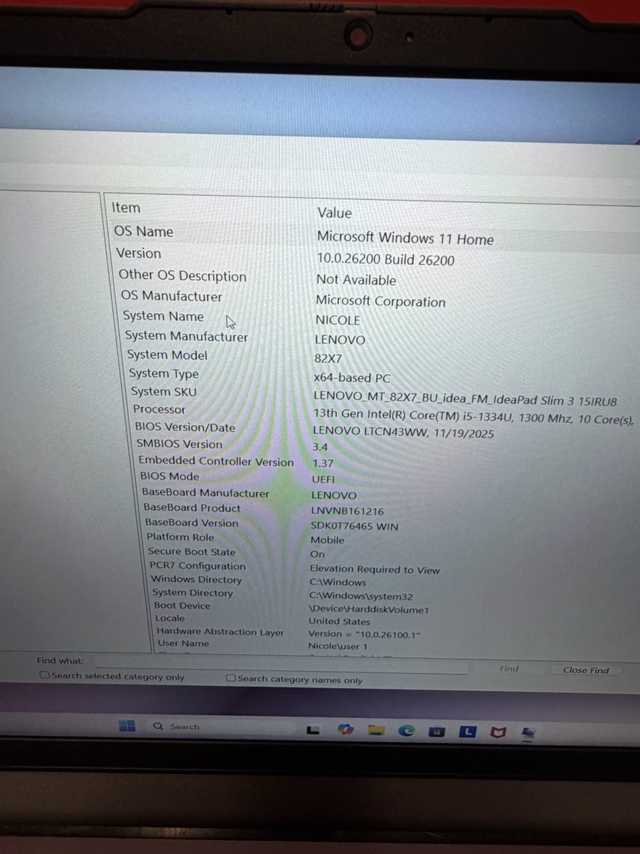 LENOVO 82X700EDUS IdeaPad Slim 3 15IRU8 15.6