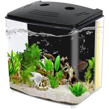 Betta Fish Tank Starter Kit with LED Light Filter