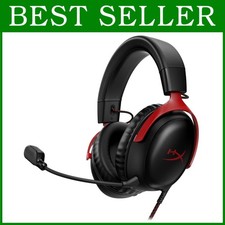Cloud III Gaming Headset - USB-C, USB-A, 3.5mm - Black/Red