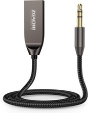 Bluetooth 5.4 Car Aux Adapter, Handsfree Calls, Wireless Music Streaming for Car