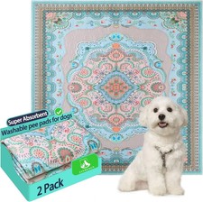 Washable Puppy Pee Pads 24x24  2 Pack w/ Pheromones