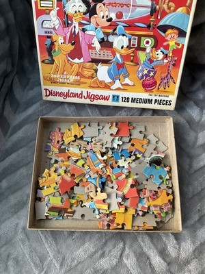 Vintage Disneyland Tower Press Kind 120 mittlere Teile Puzzle die Spielzeugmaschine 