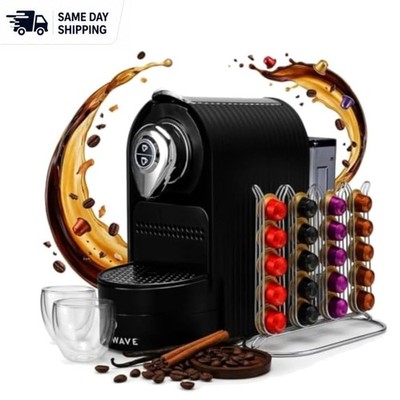 Káva Espresso Maker - 20 Bar Pressure, One-Touch Brewing, Dishwasher-Safe Tank