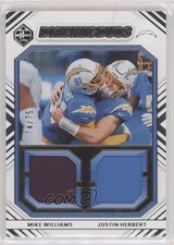 2022 Panini Limited Silver Spotlight 74/75 Mike Williams Justin Herbert qf8