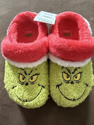 Crocs The Grinch Classic Clog Shoes Big Kids Boys Girls Youth Size 1 New