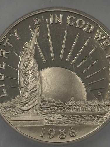 1986-S Statue Of Liberty Commemorative Half Dollar PR70 DCAM ICG - Picture 3 of 4