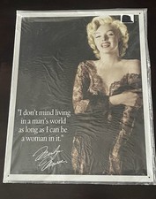 Marilyn Monroe #1492 Metal Sign Wall Decor SEALED NEW Living In A Man’s World