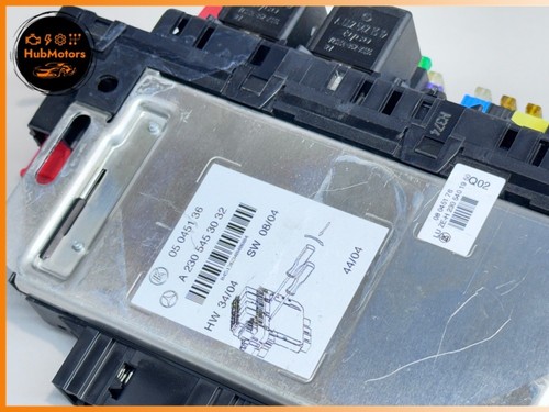 03-12 Mercedes R230 SL500 SL55 AMG Rear SAM Fuse Box Relay Module OEM - Imagen 17 de 18