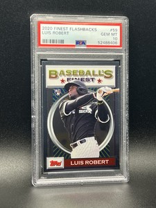 2020 Topps Finest Flashbacks Luis Robert PSA 10 #59 Chicago White Sox RC,406