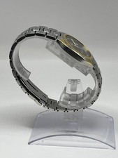 OMEGA Seamaster Polaris 1455/448 Quartz Watch Gray Dial Gold Bezel Date 6