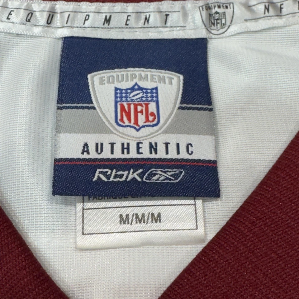 Camiseta de fútbol americano de la NFL blanca mediana de los Washington Redskins para hombre J Campbell Reebok Foto 4 de 4