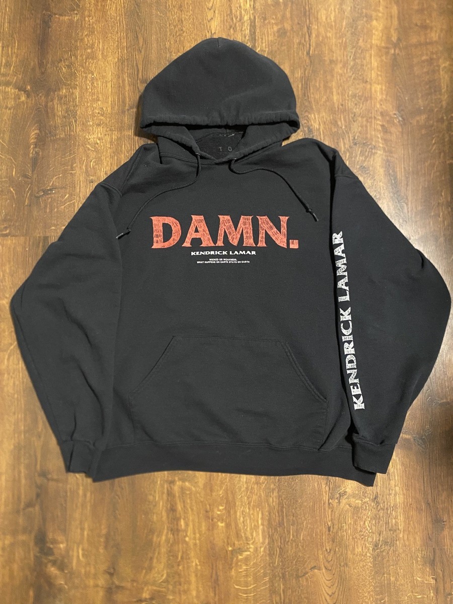 USED Kendrick Lamar DAMN. Tour 2017 フーディ Kendrick Lamar Damn Tour 2017 TDE Hoodie Sweatshirt Size XL Black
