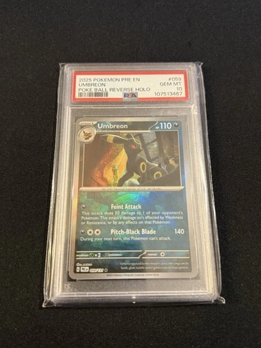 Umbreon 059/131 Poke Ball PSA 10 - Pokémon Prismatic Evolutions