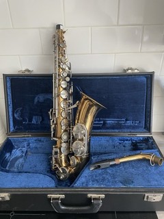 Vintage Sonora Alto Saxophone Made in GDR B&S Weltklang with Hard Case