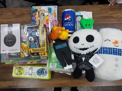 Multi-Item Toy Bundle: Transformers, Plushies, Electronics - Great Condition
