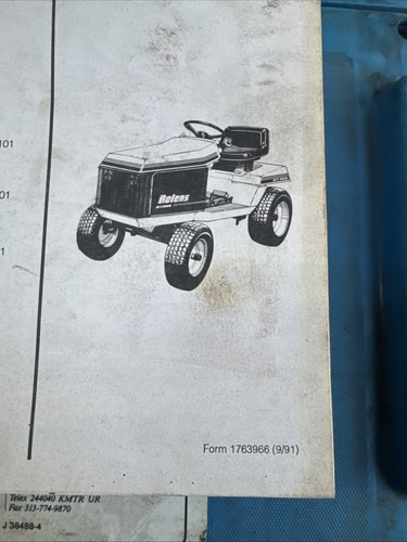 Bolens Parts Catalog Suburban Tractor 3214H, 3216H, 3212H, 3212HX, 3214HX - Picture 4 of 12