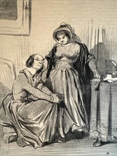 Honore-Victorin Daumier Antique Lithograph 1849 “Actualites” Charivari