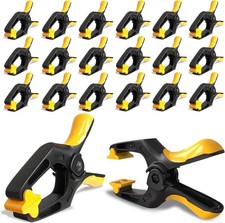 Small Spring Clamps 3 inch - 20 Pack Clamps for Backdrop Stand, Tarps, Crafts 