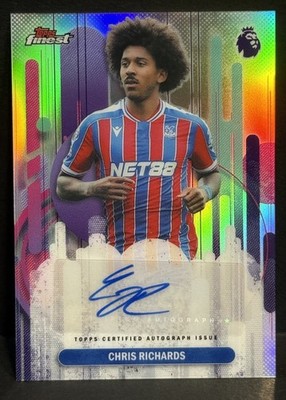 2026 Topps Finest Premier League EPL Crystal Palace Chris Richards Auto