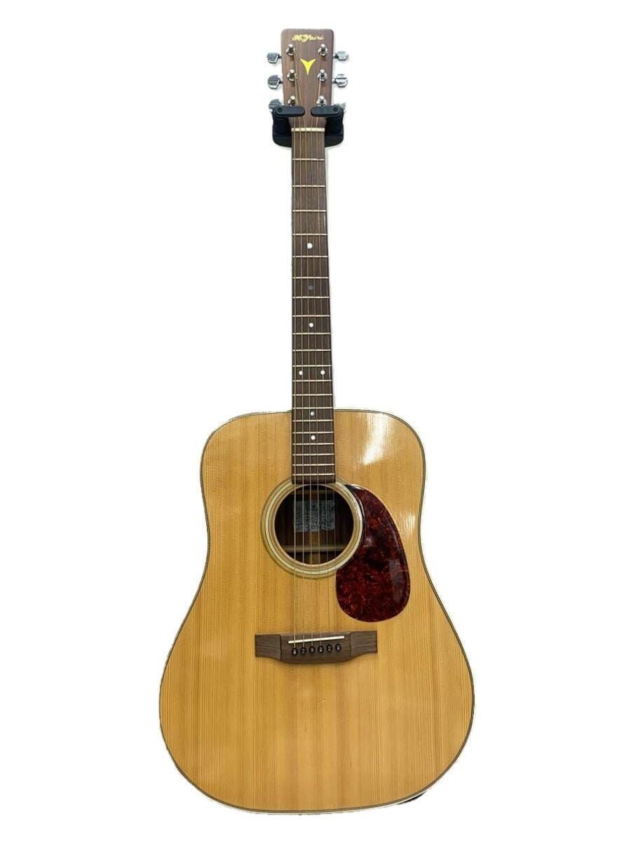 K Yairi Acoustic Guitar YW500R Natural Wood Grain 6 Strings Used 