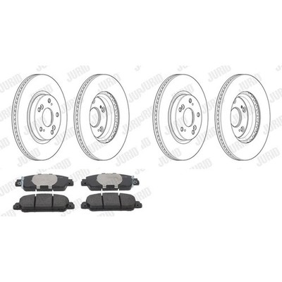 JURID BREMSSCHEIBEN 293mm + BELÄGE VORNE passend für HONDA HR-V RU