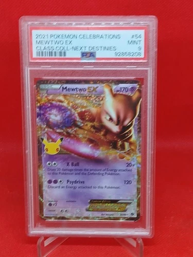 Pokemon Cards: Next Destinies Rare Holo: Mewtwo EX 54/99 PSA 9