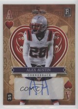 2023 5 Card Draw Stacked Deck Ace of Hearts 3/5 Alex Austin Rookie Auto RC 10ek. rookie card picture
