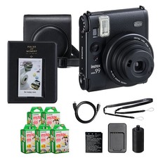 Fujifilm Instax Mini 99 Instant Film Camera Black w/ 100 Film, Case Album