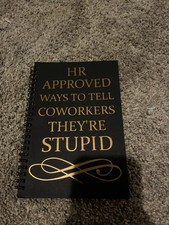Funny Spiral Notebooks, Funny Gag Gifts Notebook, Coworker Sarcastic Humorous...