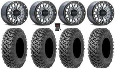 Raceline Podium Bdlk 15'' Wheels Gy 32'' Alpha Tires Honda Pioneer 1000 / Talon