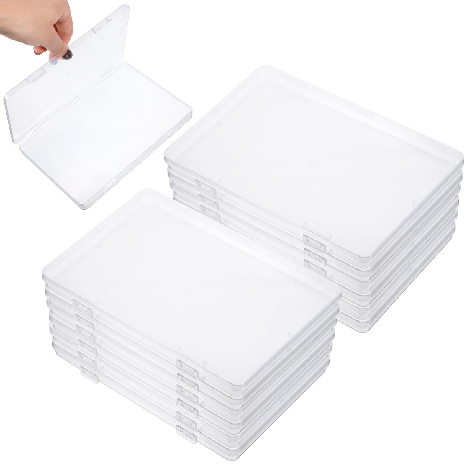12PCS Freeze Flat Breastmilk Storage Organizer, Clear Breast