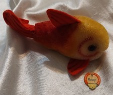 Vintage Steiff Stuffed Animal FLOSSY the Gold Fish, Unattached Name Tag