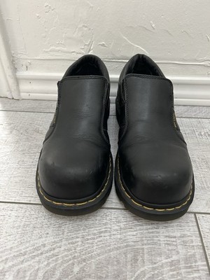 Doc marten steel toe Slip On Shoes ASTM F2413-05 US Size 9L Black