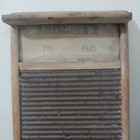 Liberty Bell Washboard&Howard Antique Metal And Wood Old Primitive Washboards — photo 2