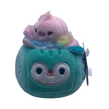 Squishville Elda the Ostrich Mini Squishmallow In Blue Vehicle 2" New Gift