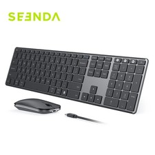 Seenda Wireless Bluetooth Keyboard  Mouse Combo, Multi-Device, Rechargeable