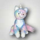 Shimmer Unicorn Cat Kitten Plush Stuffed Animal 12" Gund Pastel Tie Dye -So Soft — photo 1