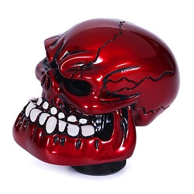 Skull Shift Knob Transmissions Gear Shifter Stick Handle Shifting Lever Fit Red