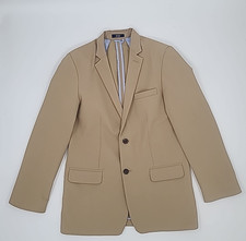 IZOD Big Boys Bi-Stretch Blazer Suit Jacket Sz 18 Beige Regular Wedding Formal