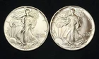 Lot Of 2 BU 1987 American Silver Eagles .999 Fine 2 Oz Total, No Reserve #06