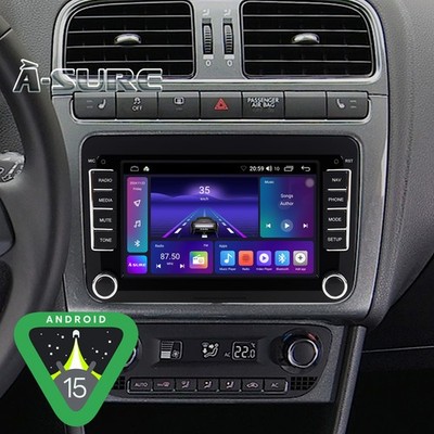 CarPlay Autoradio Android15 DAB+ Kam Für VW GOLF 5 6 Tiguan Touran Caddy Polo BT
