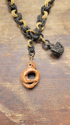 Antique Victorian Woven Hair  Pocket Watch Chain with pendant