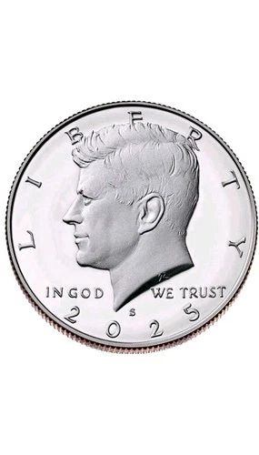 2025 S Silver Proof Kennedy Half Dollar (From US Mint Silver Proof Set)