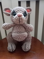 K&auml;nguru,selbst geh&auml;kelt,ca 20cm