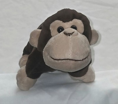 Kellytoy My Mini Chums Monkey Plush Mini Cushion Pillow Brown Plushie Tan Toy