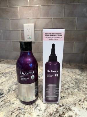 Dr. Groot Scalp Revitalizing Solution Arginine Niacinamide 10.14 fl oz Bundle