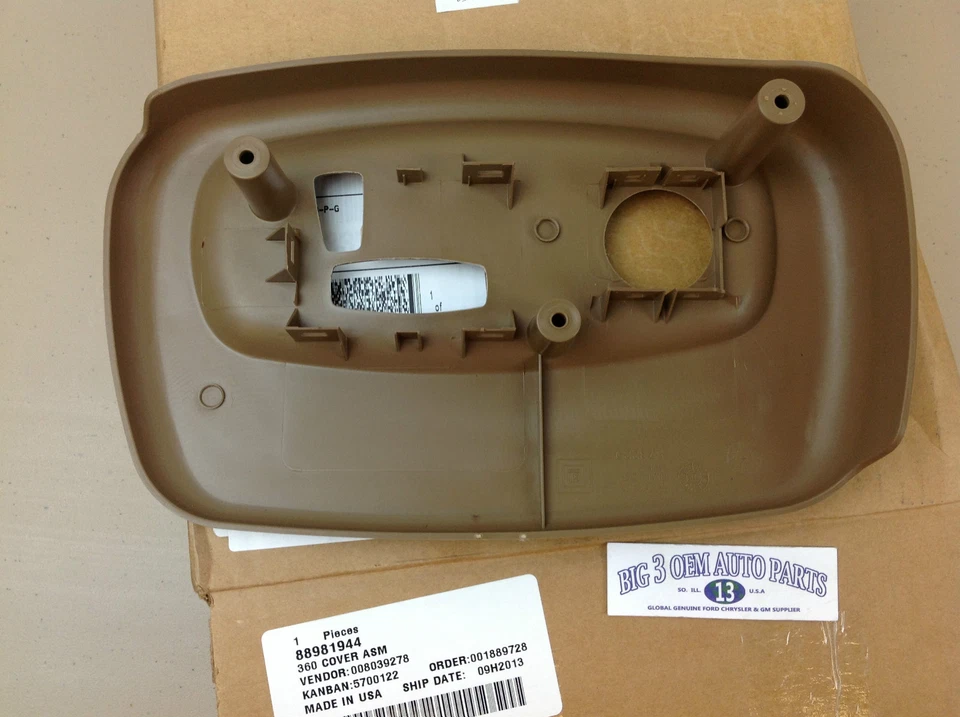 02-03 Chevrolet Trailblazer GMC Envoy lado del conductor roble cubierta de asiento eléctrico nuevo OEM Foto 3 de 4