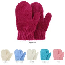 Winter Toddler Soft Chenille Mitten Glove - FREE SHIPPING