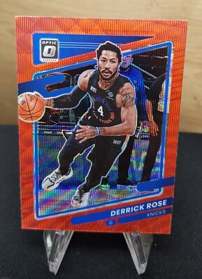 2021-22 Donruss Optic #127 - Derrick Rose - Red Wave - Knicks