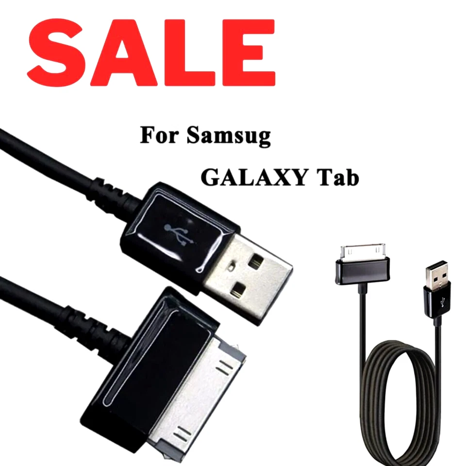USB Charging Cable 3Pack 30-Pin for Samsung Galaxy Tab iPad Data iPod P1000 1M - Image 4 of 4